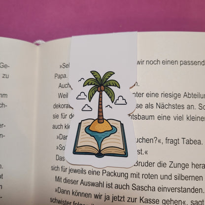 Magnet-Lesezeichen „Leseinsel“ - Dein kleiner Urlaub zwischen den Buchseiten 🏝️📚☀️✨