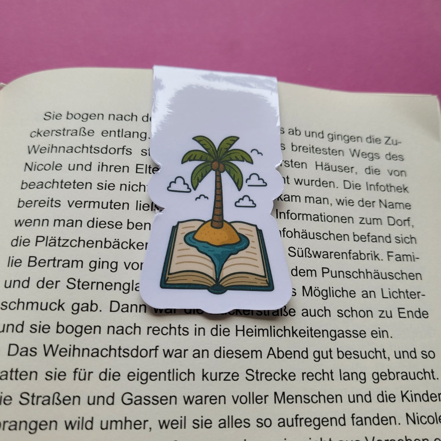 Magnet-Lesezeichen „Leseinsel“ - Dein kleiner Urlaub zwischen den Buchseiten 🏝️📚☀️✨