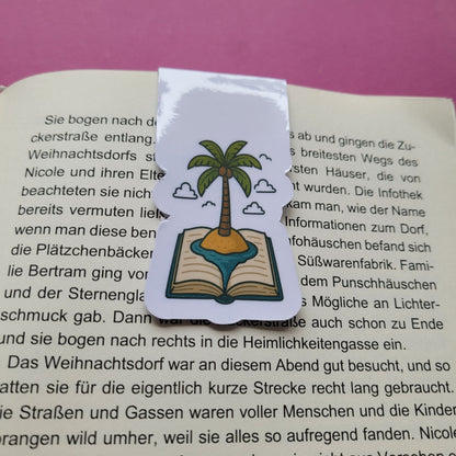 Magnet-Lesezeichen „Leseinsel“ - Dein kleiner Urlaub zwischen den Buchseiten 🏝️📚☀️✨
