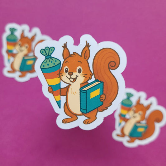 Sticker „Schulhörnchen"