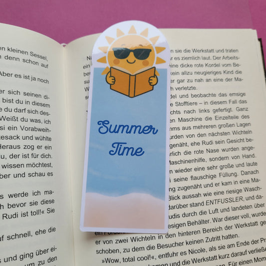 Form-Lesezeichen „Summer Time“ - Sommerliche Lesefreude für dein Lieblingsbuch ☀️📚🌻✨