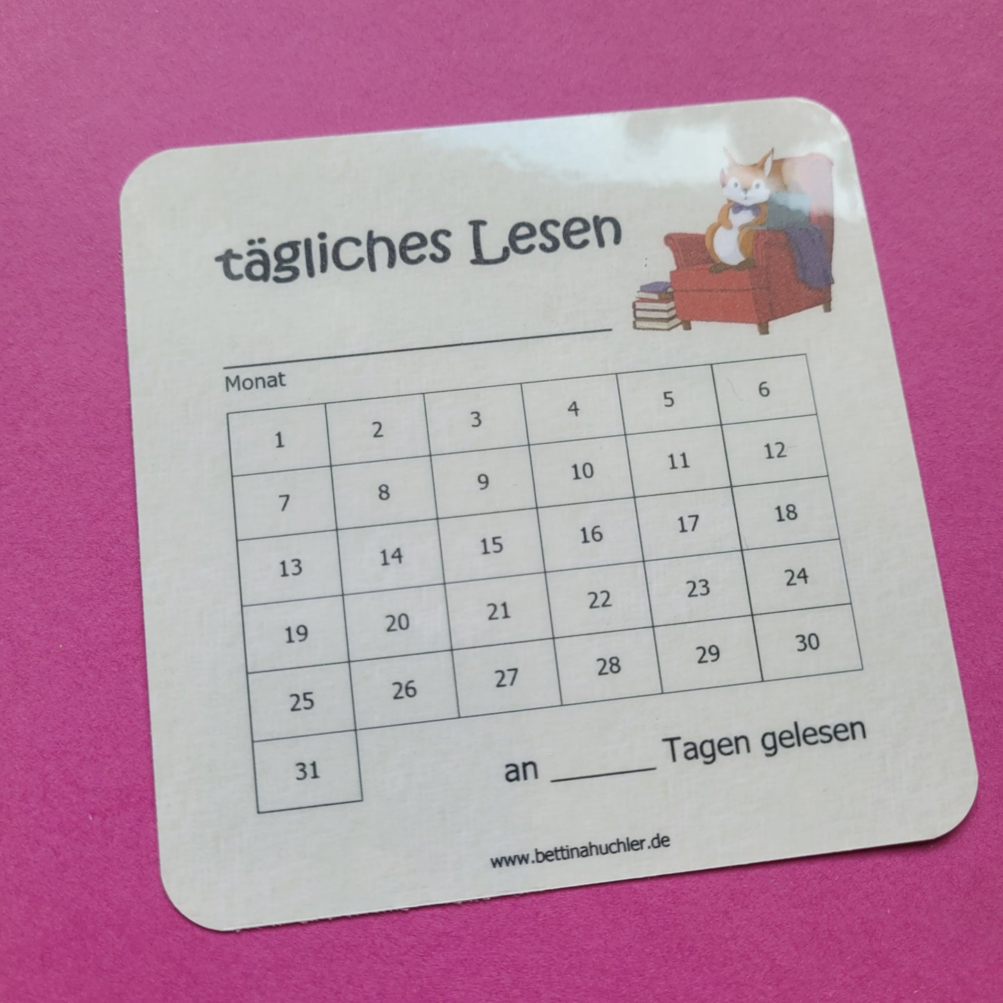 Lesetracker „Lesehörnchen" 🐿