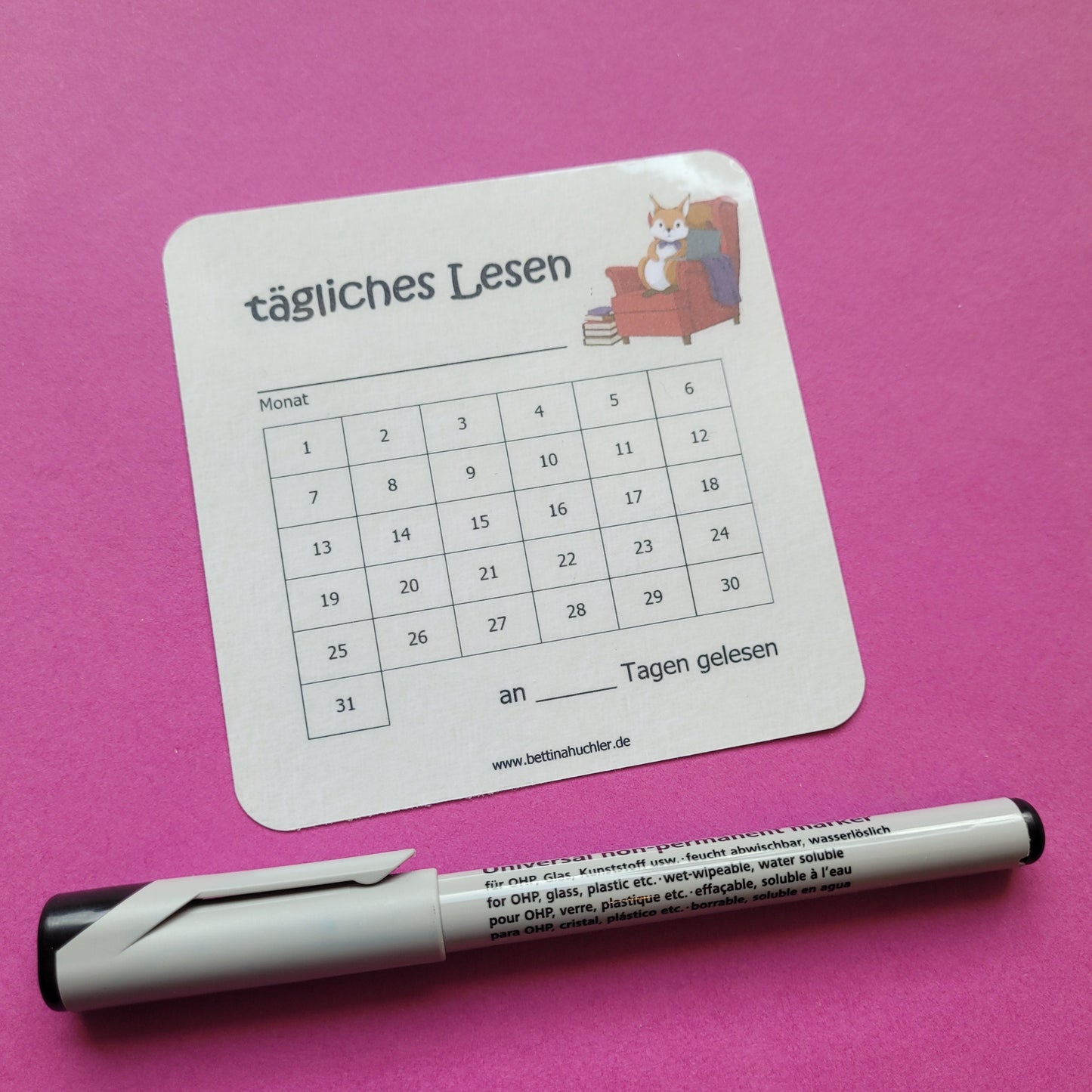 Lesetracker „Lesehörnchen" 🐿