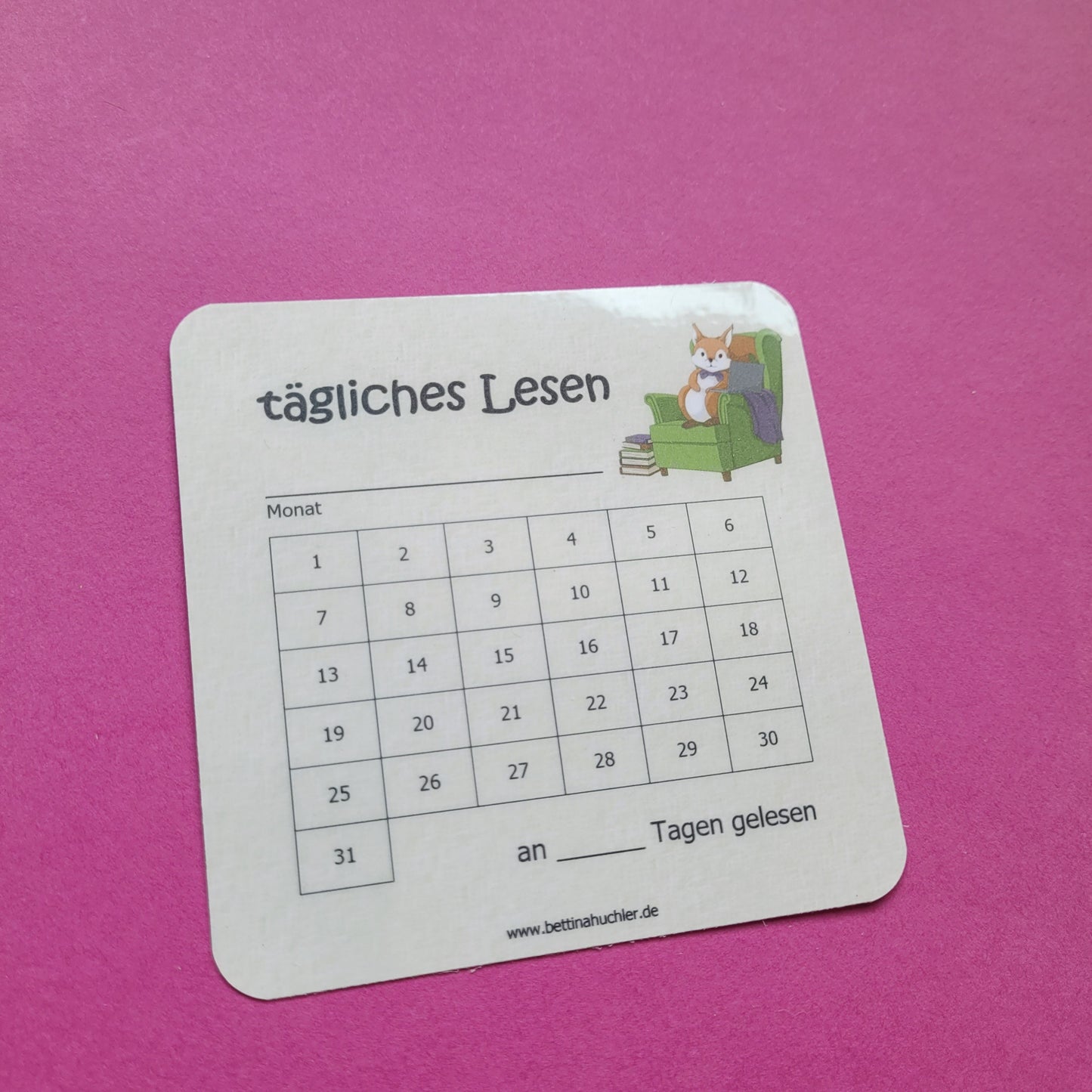 Lesetracker „Lesehörnchen" 🐿