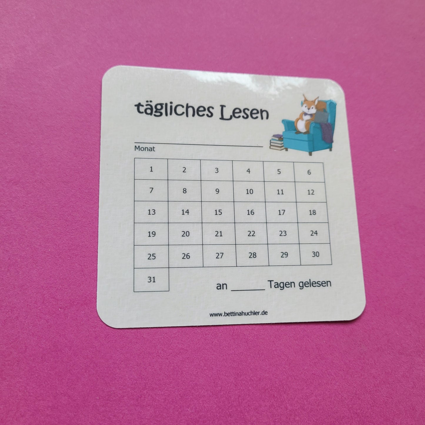 Lesetracker „Lesehörnchen" 🐿