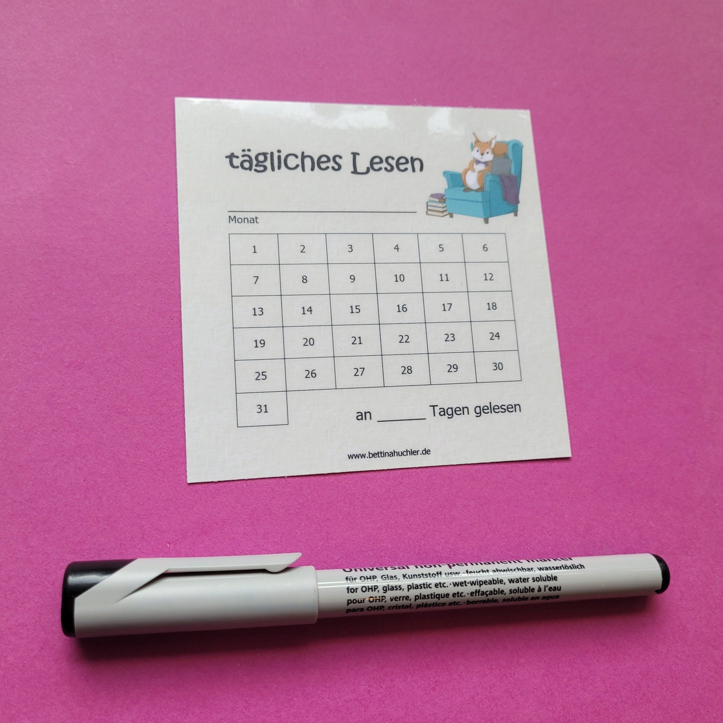 Lesetracker „Lesehörnchen" 🐿