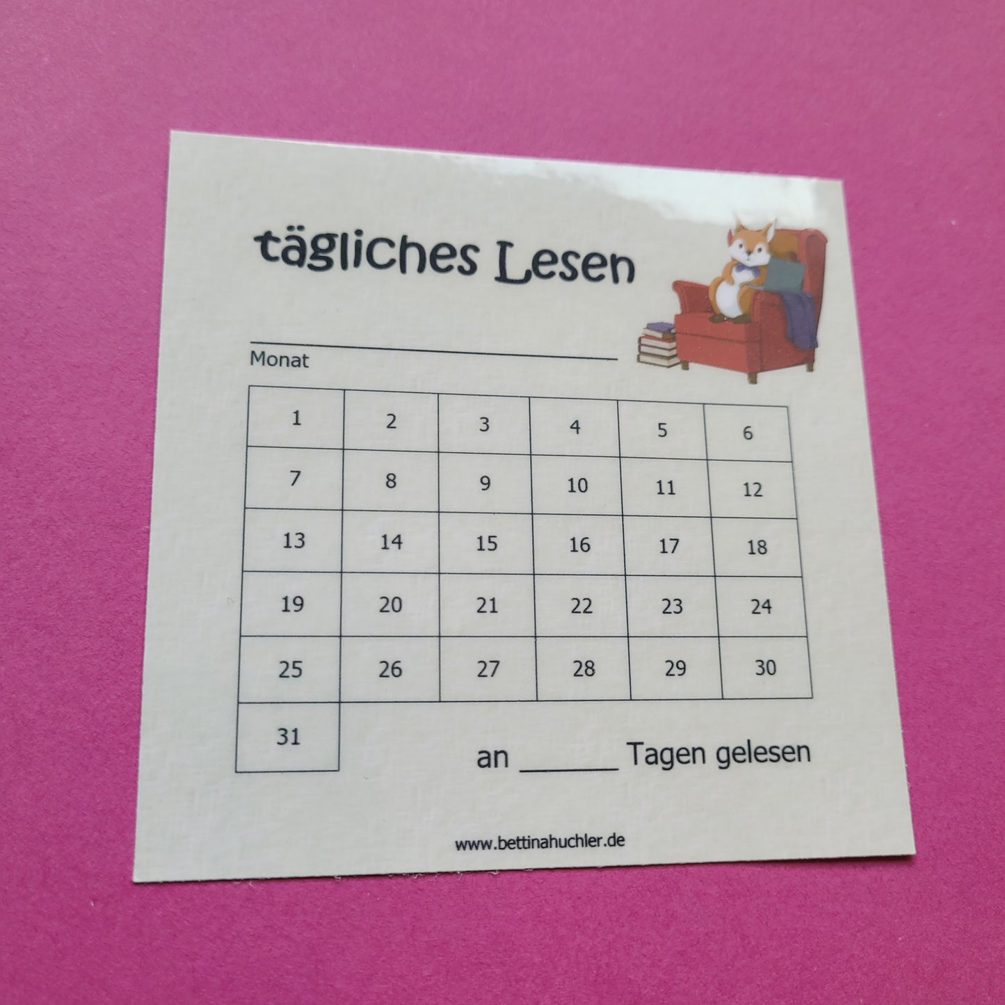 Lesetracker „Lesehörnchen" 🐿