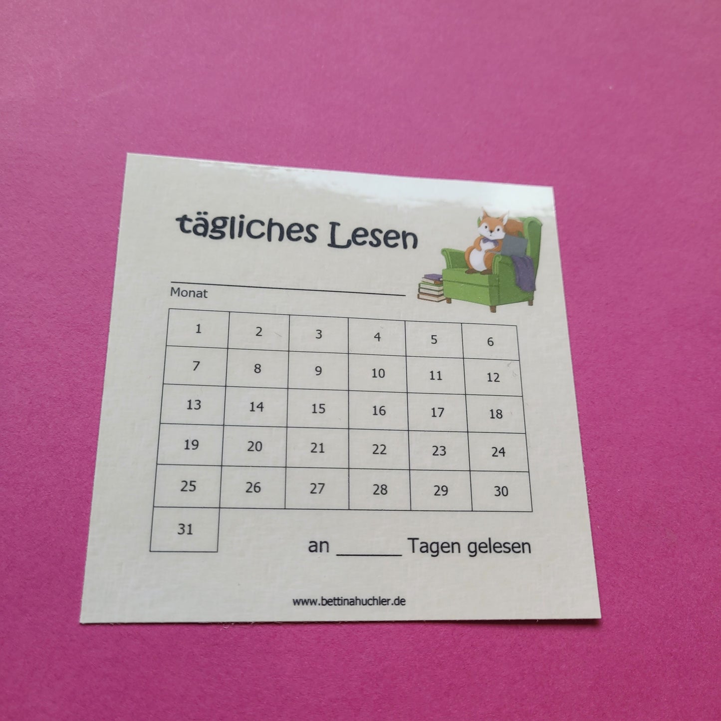 Lesetracker „Lesehörnchen" 🐿