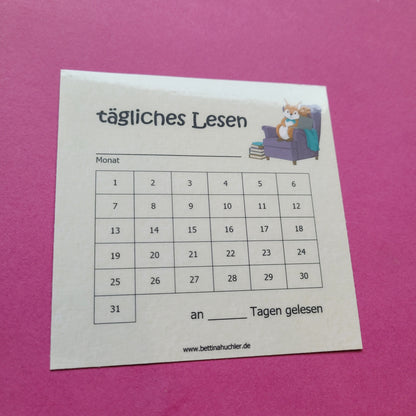 Lesetracker „Lesehörnchen" 🐿