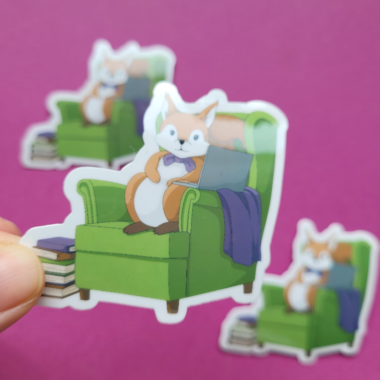 Sticker „Lesehörnchen"