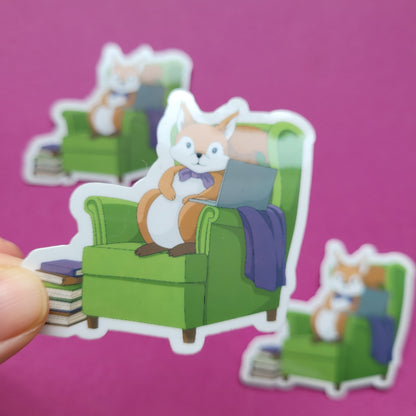 Sticker „Lesehörnchen"