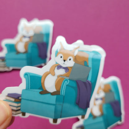 Sticker „Lesehörnchen"