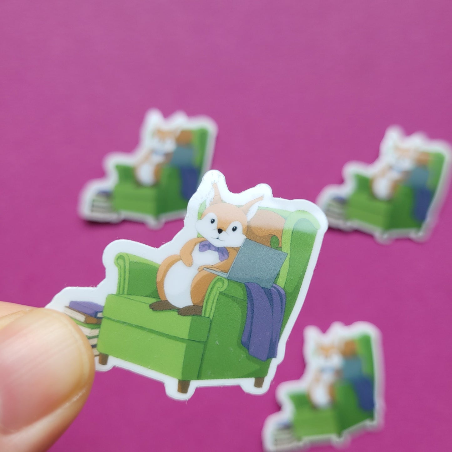 Sticker „Lesehörnchen"