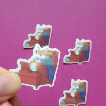 Sticker „Lesehörnchen"