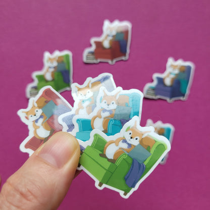 Sticker „Lesehörnchen"