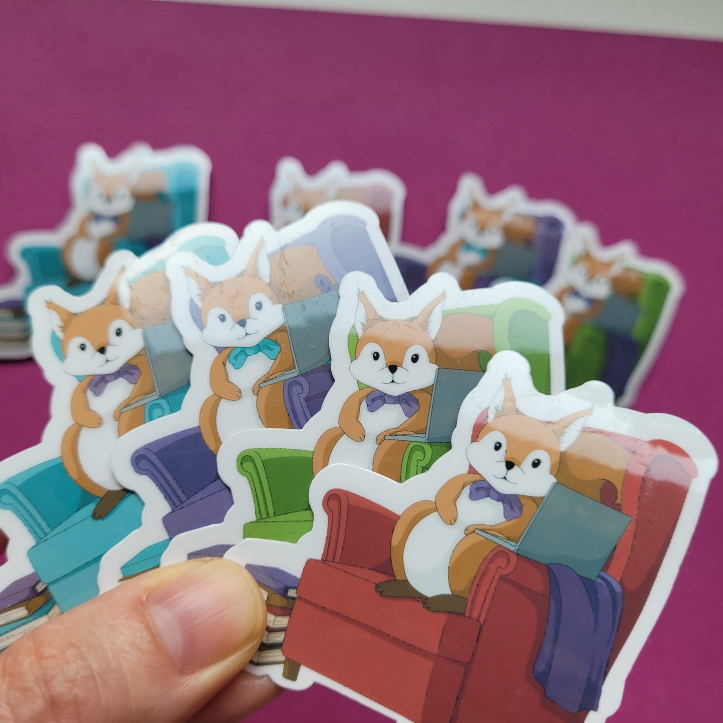 Sticker „Lesehörnchen"