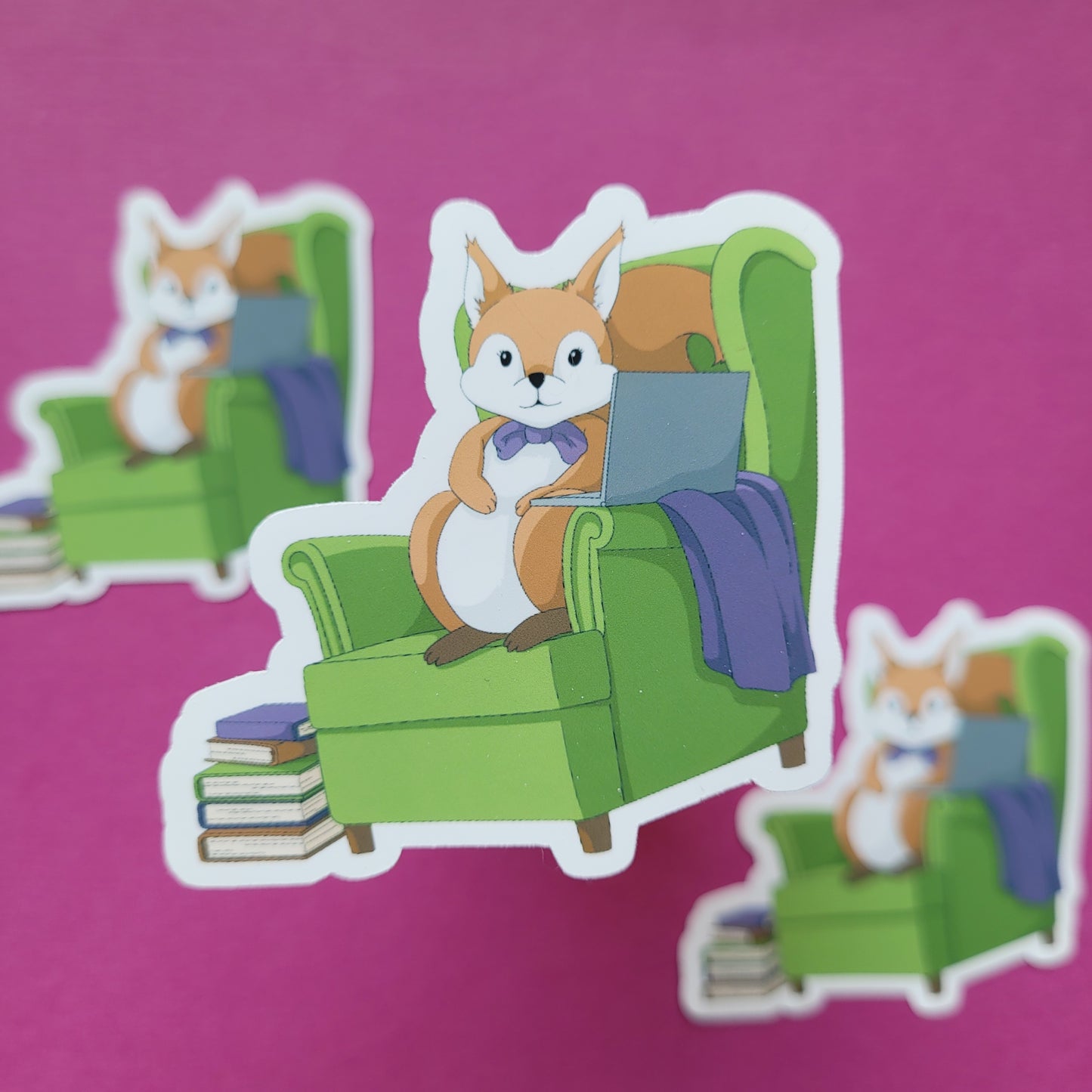 Sticker „Lesehörnchen"