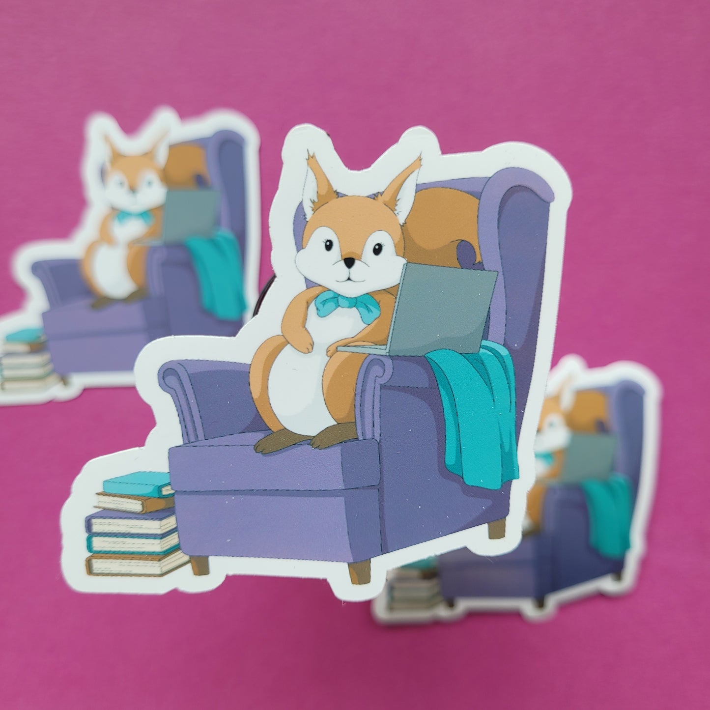 Sticker „Lesehörnchen"
