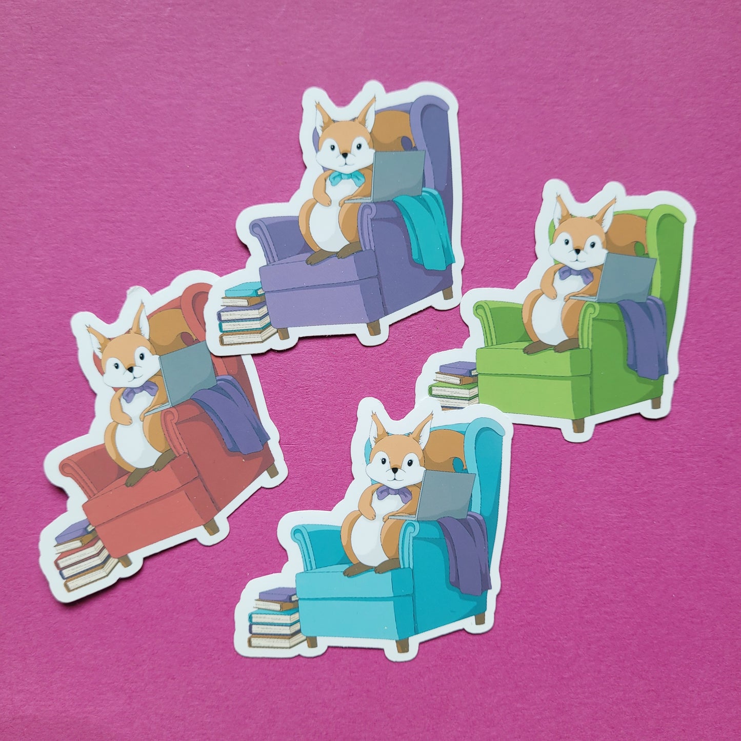 Sticker „Lesehörnchen"