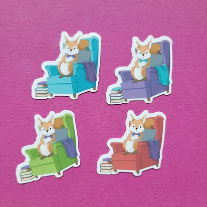 Sticker „Lesehörnchen"