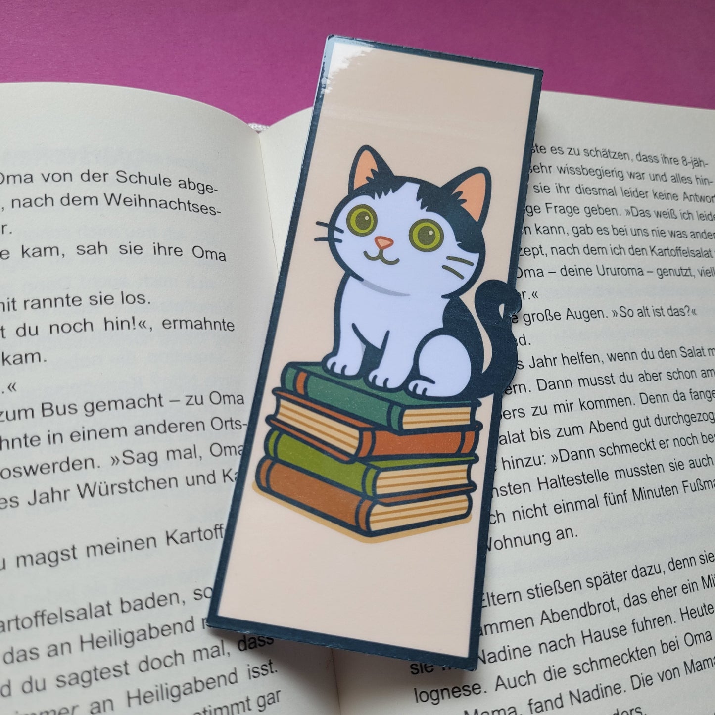 Form-Lesezeichen „Mia“ - Eine kleine Diva wartet zwischen deinen Buchseiten 🐱📖✨