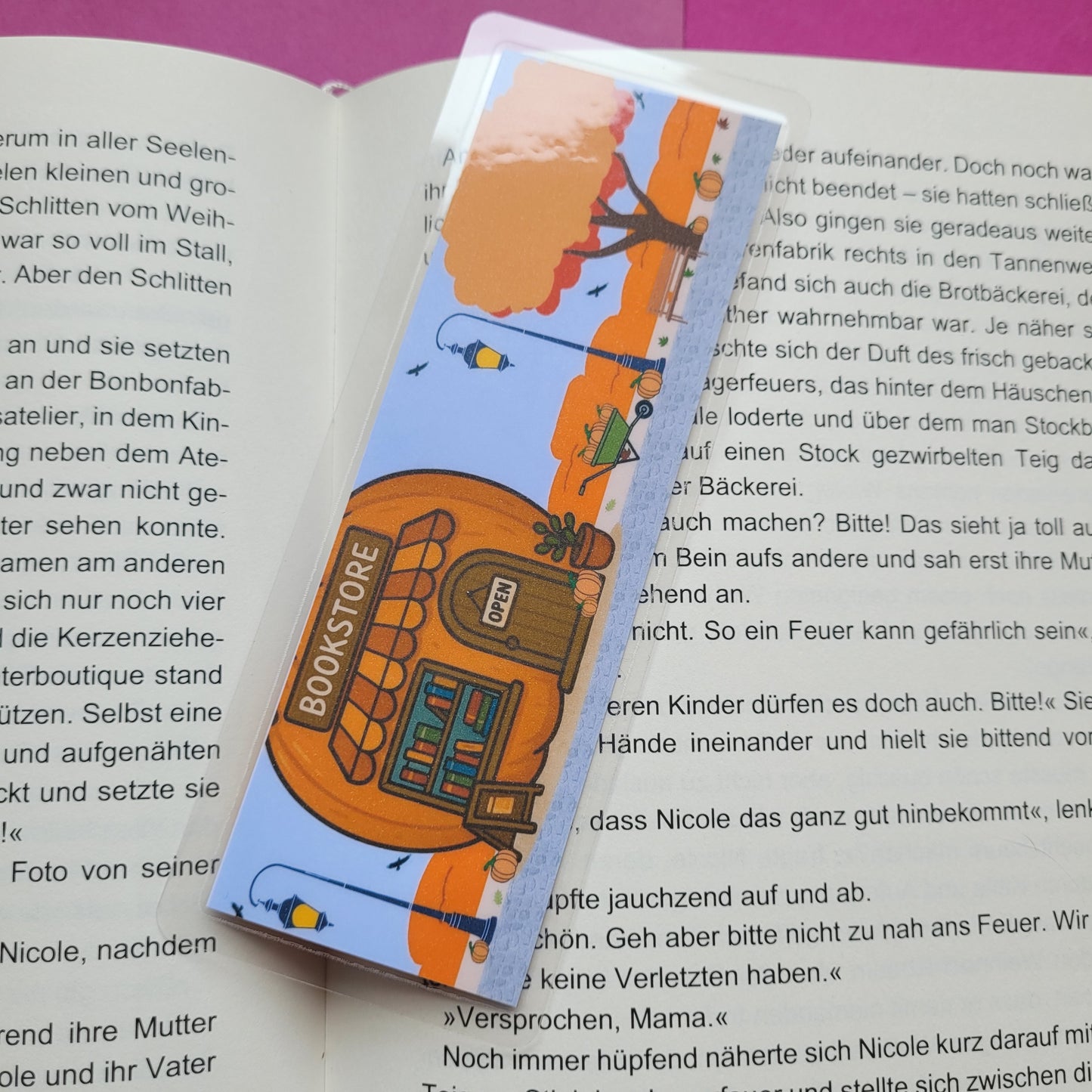 Standard-Lesezeichen „Buchhandlung Kürbis“