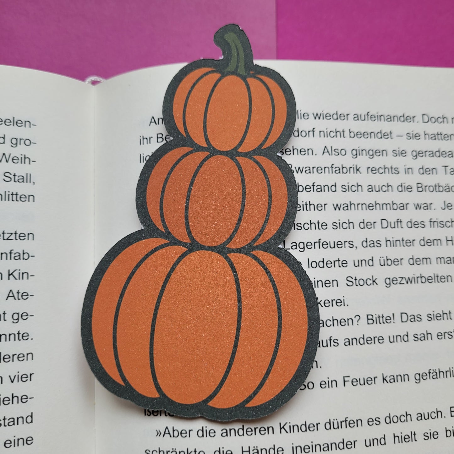 Form-Lesezeichen „Kürbisturm“