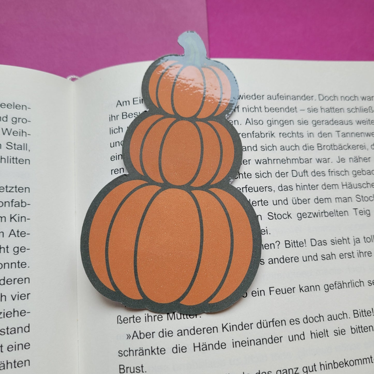 Form-Lesezeichen „Kürbisturm“
