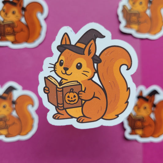 Sticker „Halloweenhörnchen"