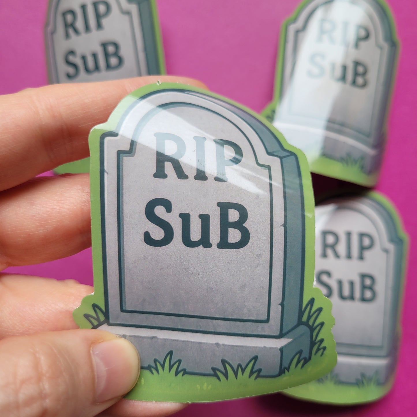 Sticker „RIP SuB"