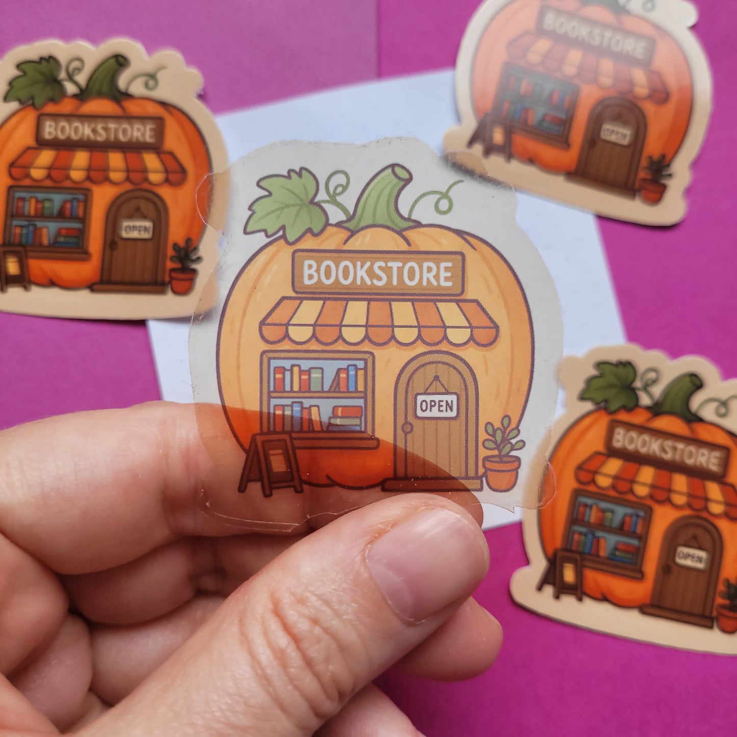 Sticker „Buchhandlung Kürbis"
