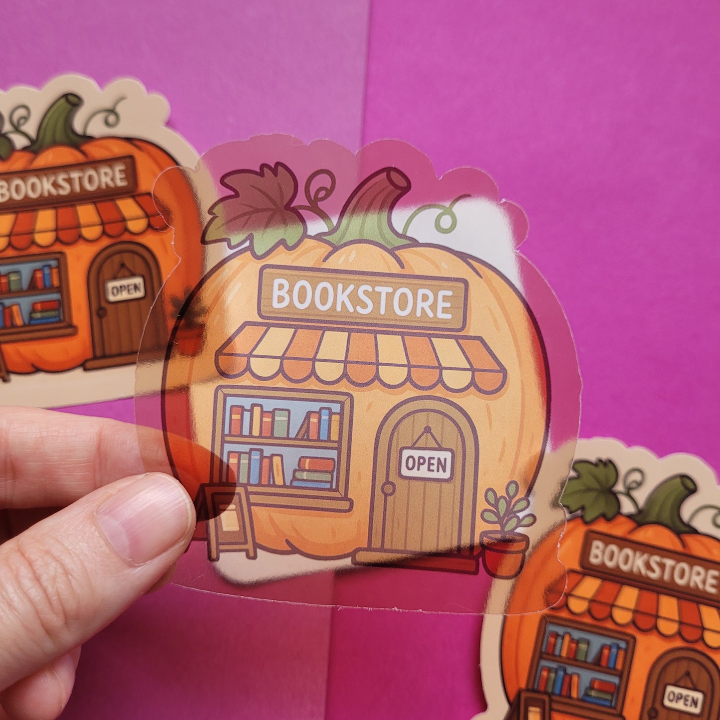 Sticker „Buchhandlung Kürbis"