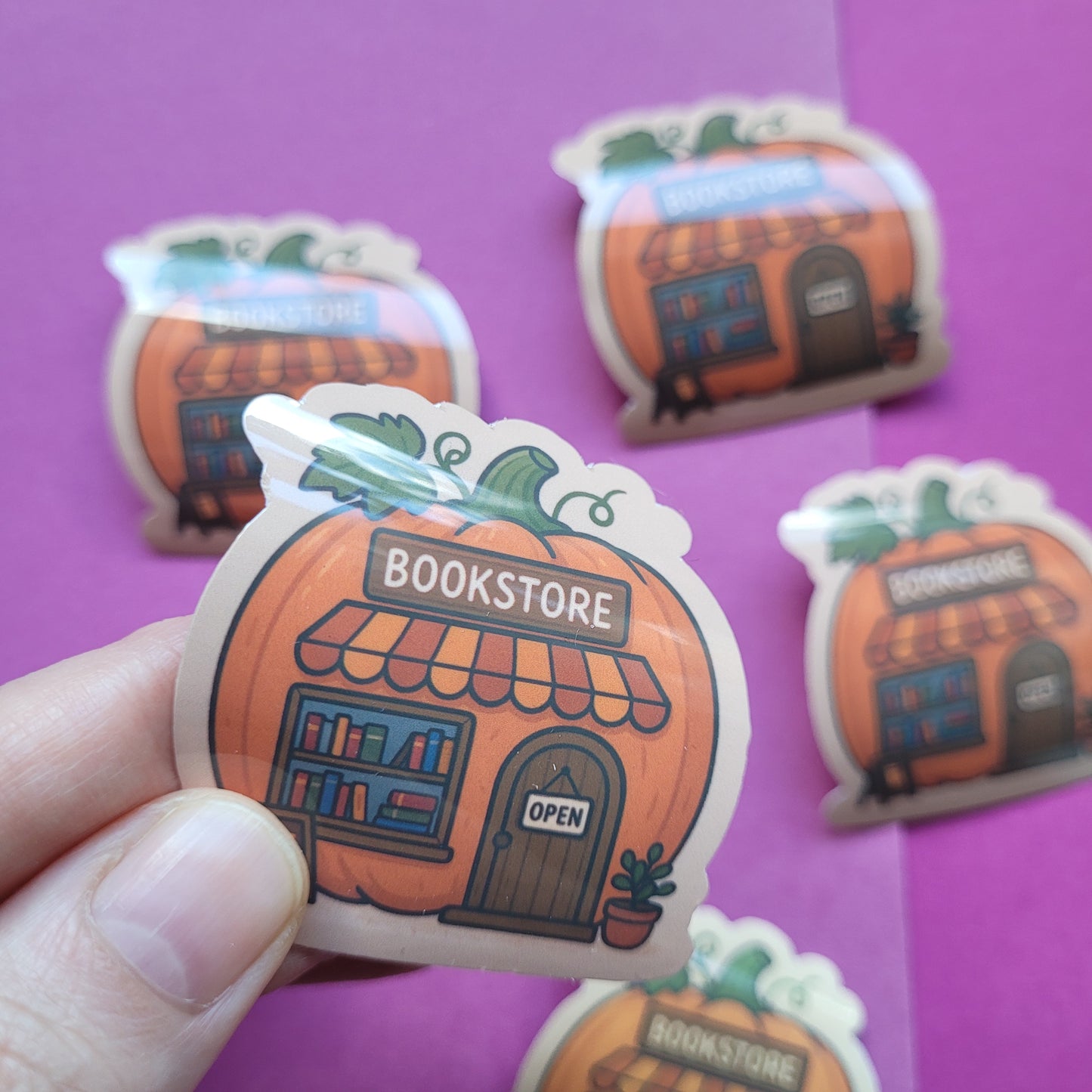 Sticker „Buchhandlung Kürbis"