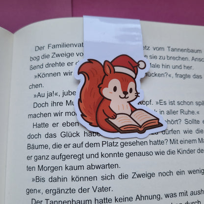 Magnet-Lesezeichen „Weihnachtshörnchen“