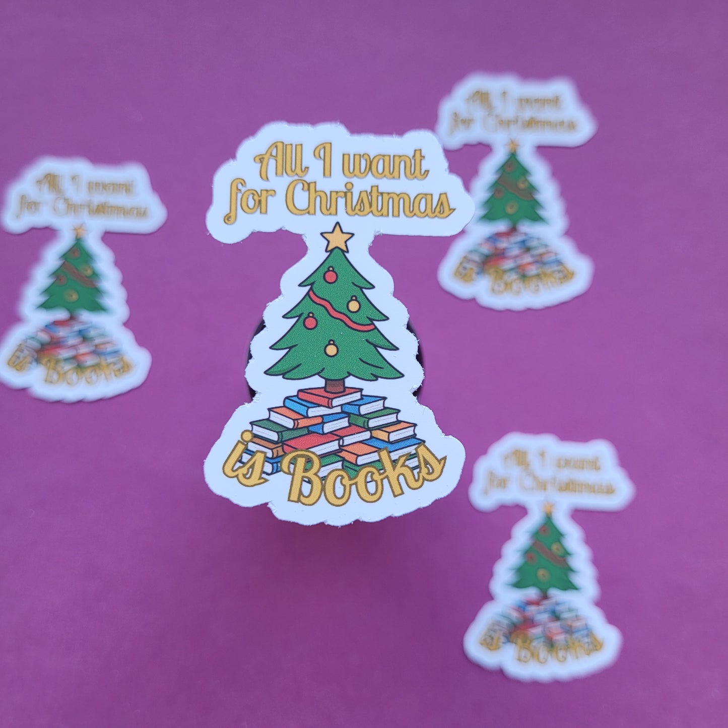Sticker „All I want for Christmas is Books“ 🎄✨