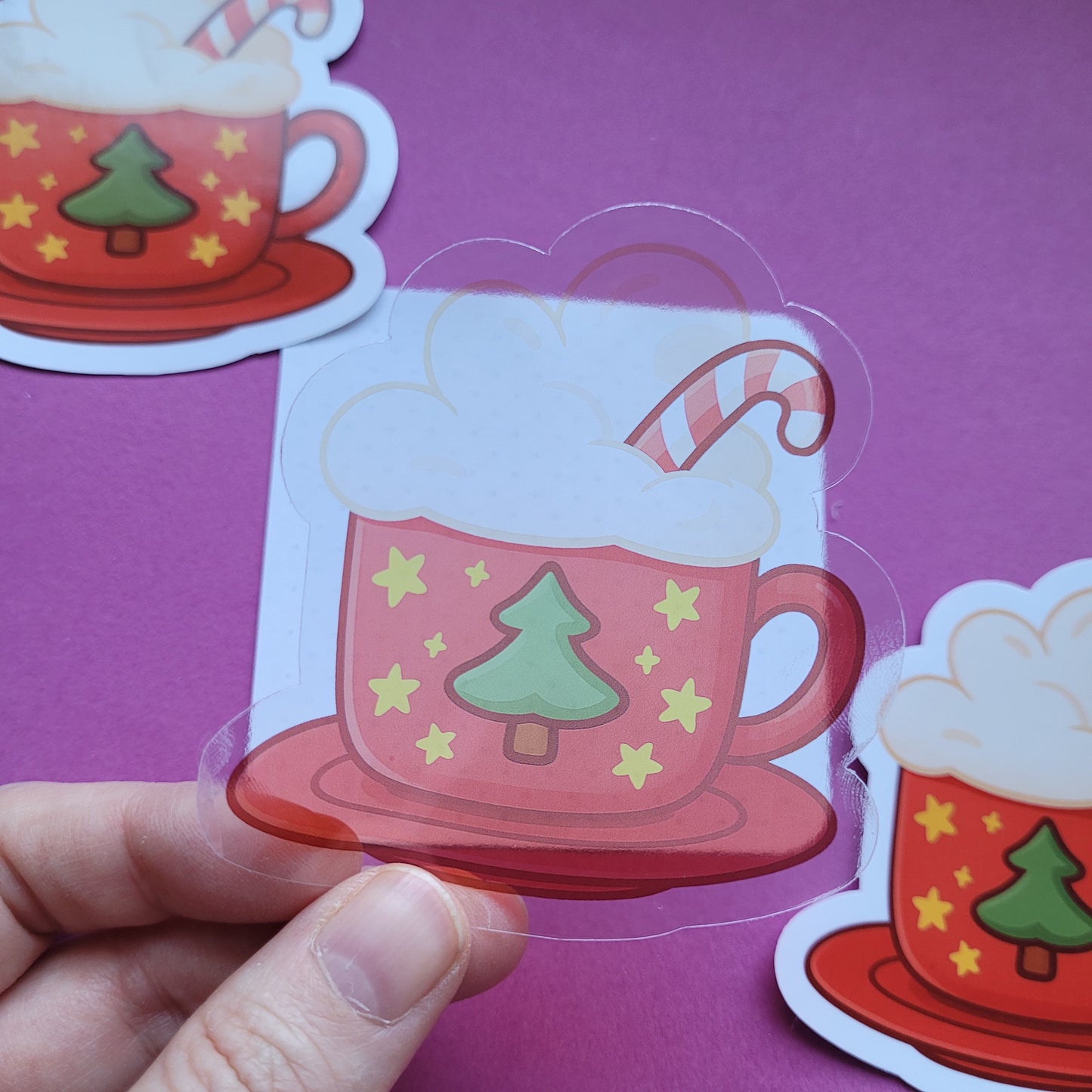 Sticker „Weihnachtskakao“ - Cozy Weihnachtsstimmung für Bücherfans ☕🎄📖
