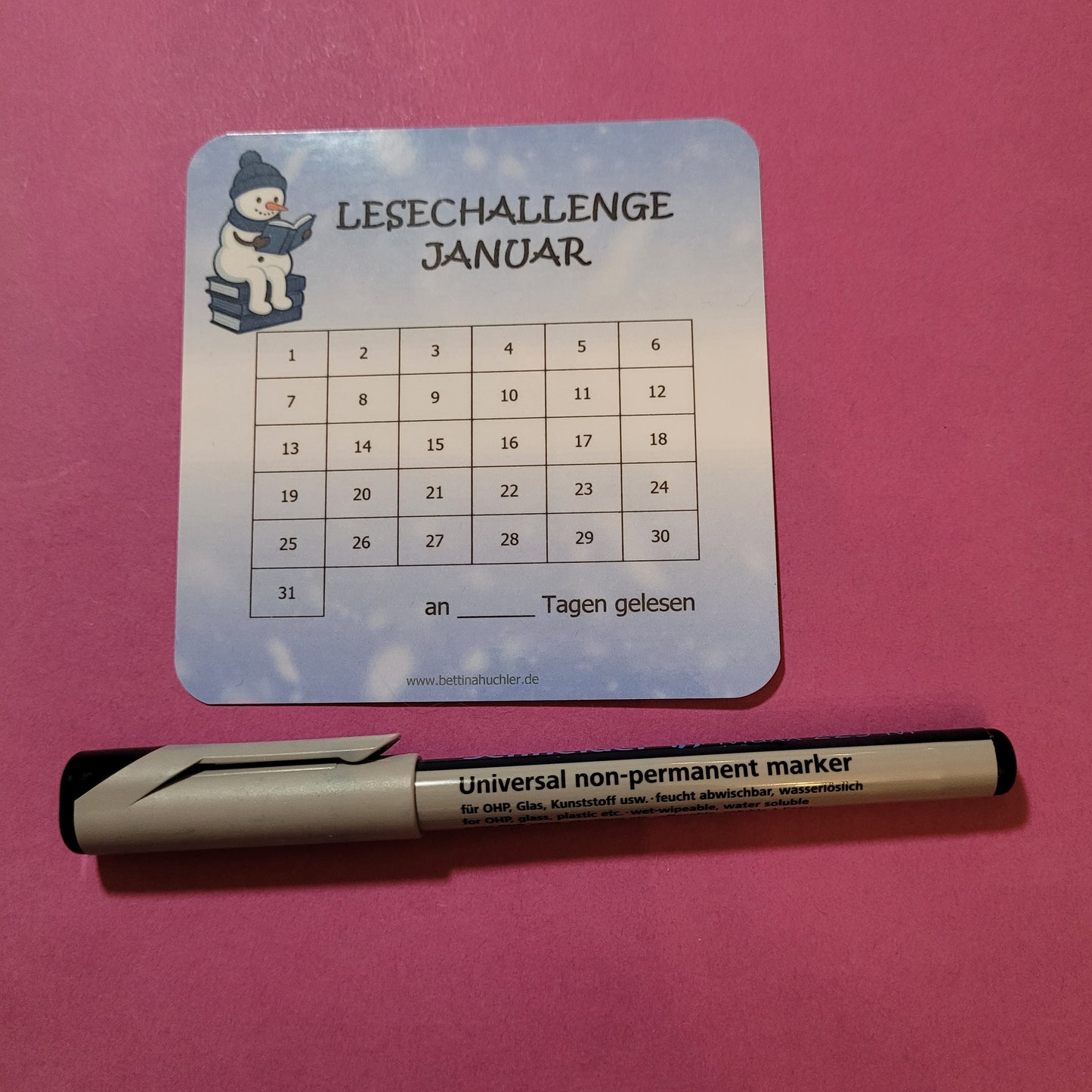 Lesetracker „Januar Lesechallenge" ⛄