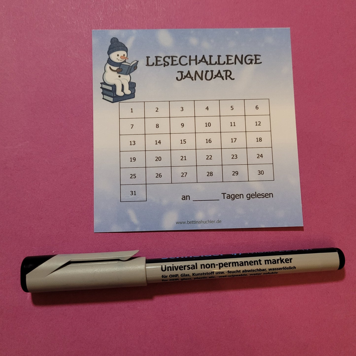 Lesetracker „Januar Lesechallenge" ⛄
