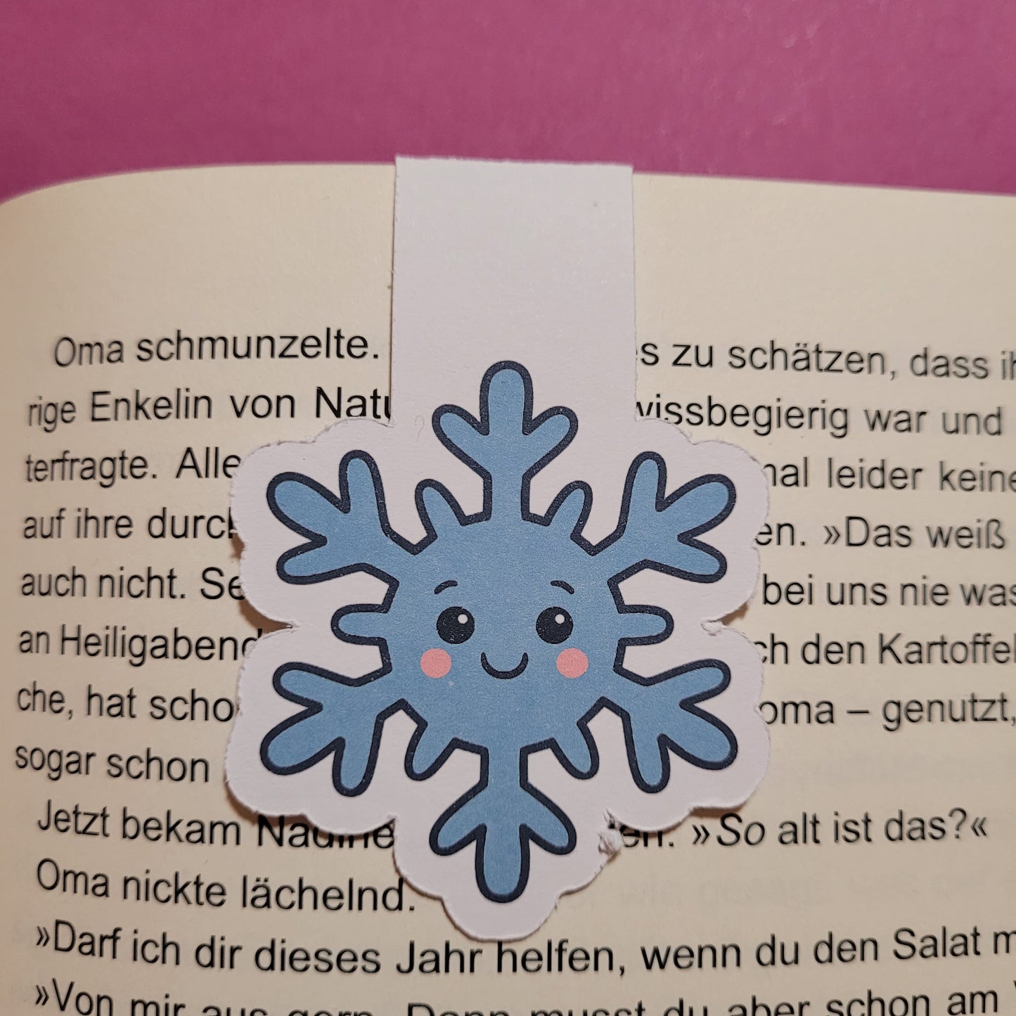 Magnet-Lesezeichen „Schneeflocke“