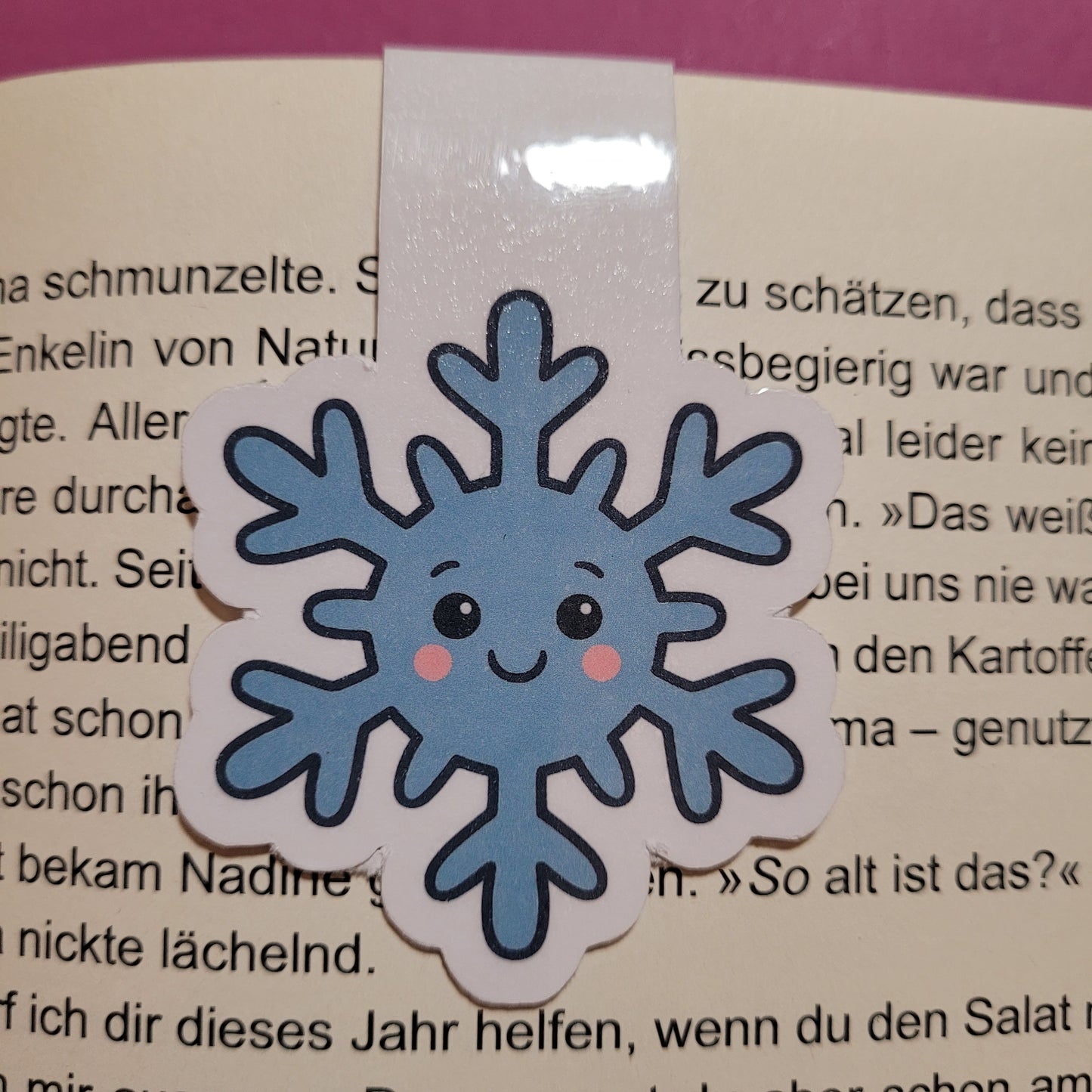 Magnet-Lesezeichen „Schneeflocke“