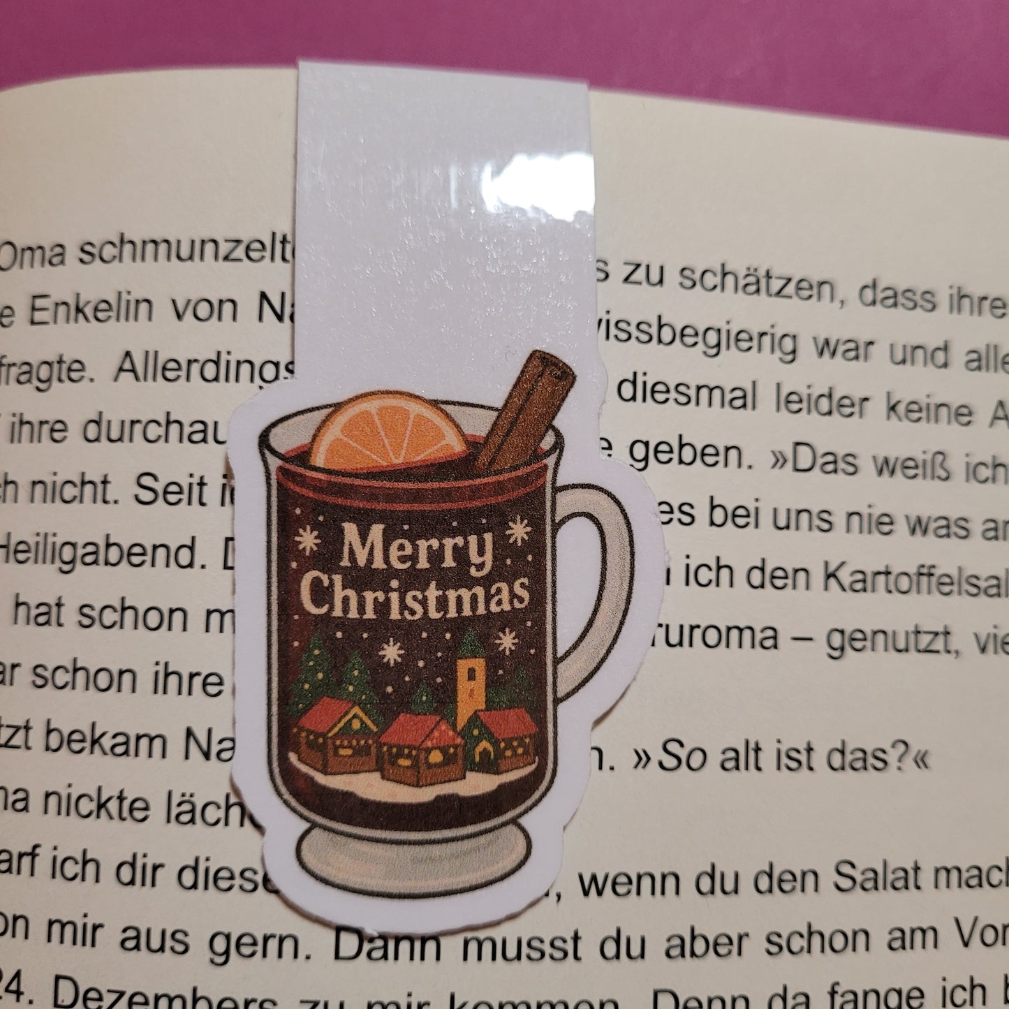 Magnet-Lesezeichen „Glühwein“
