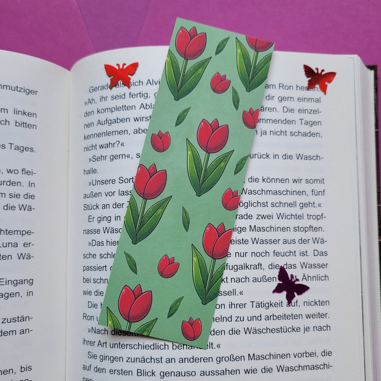 Standard-Lesezeichen „Tulpen“ 🌷📚