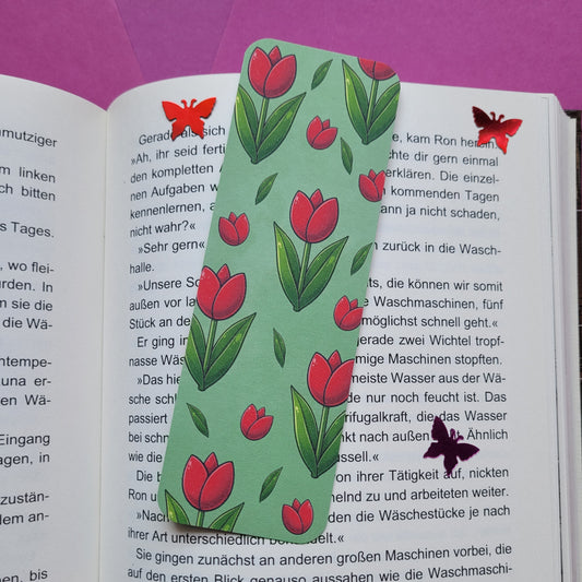 Standard-Lesezeichen „Tulpen“ 🌷📚