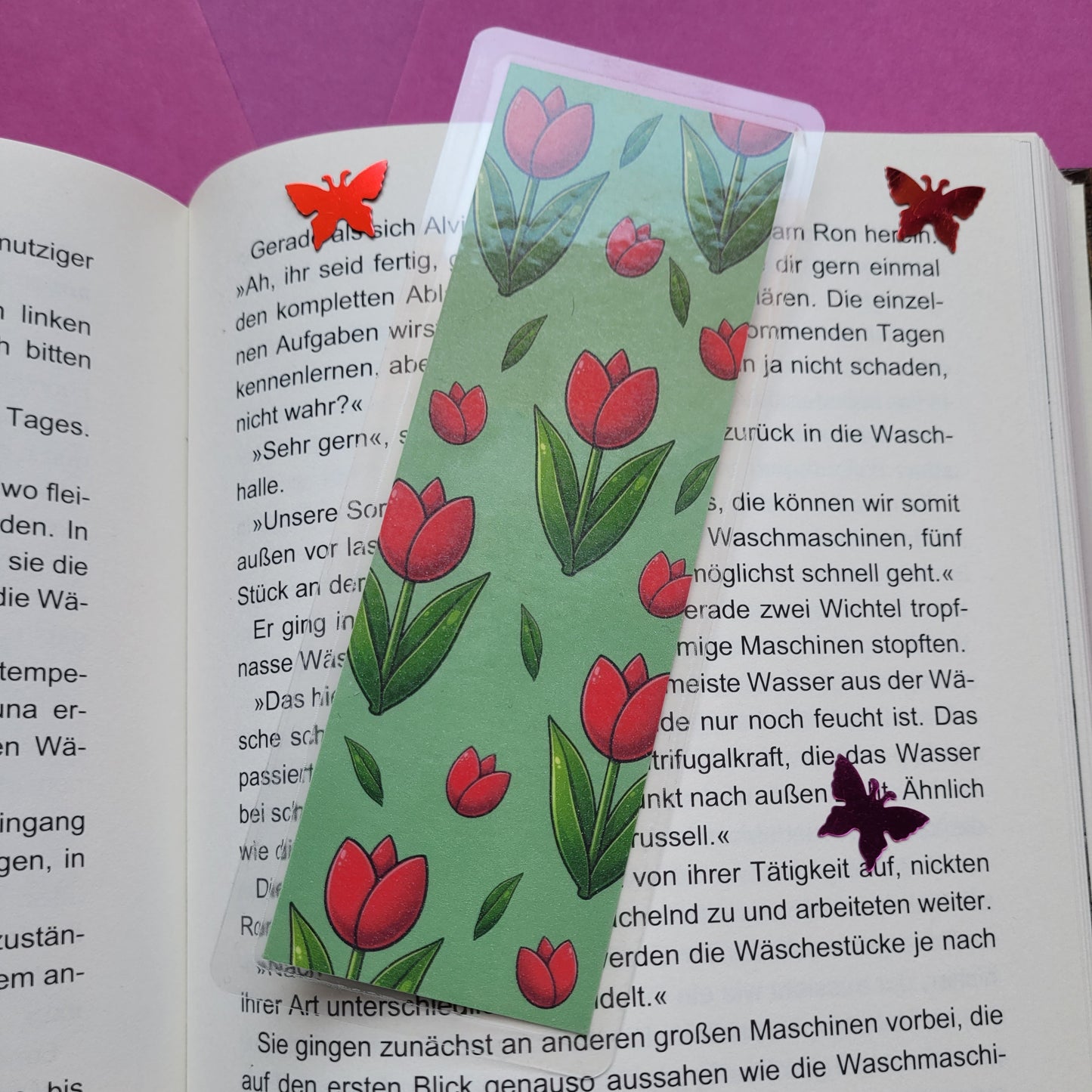 Standard-Lesezeichen „Tulpen“ 🌷📚