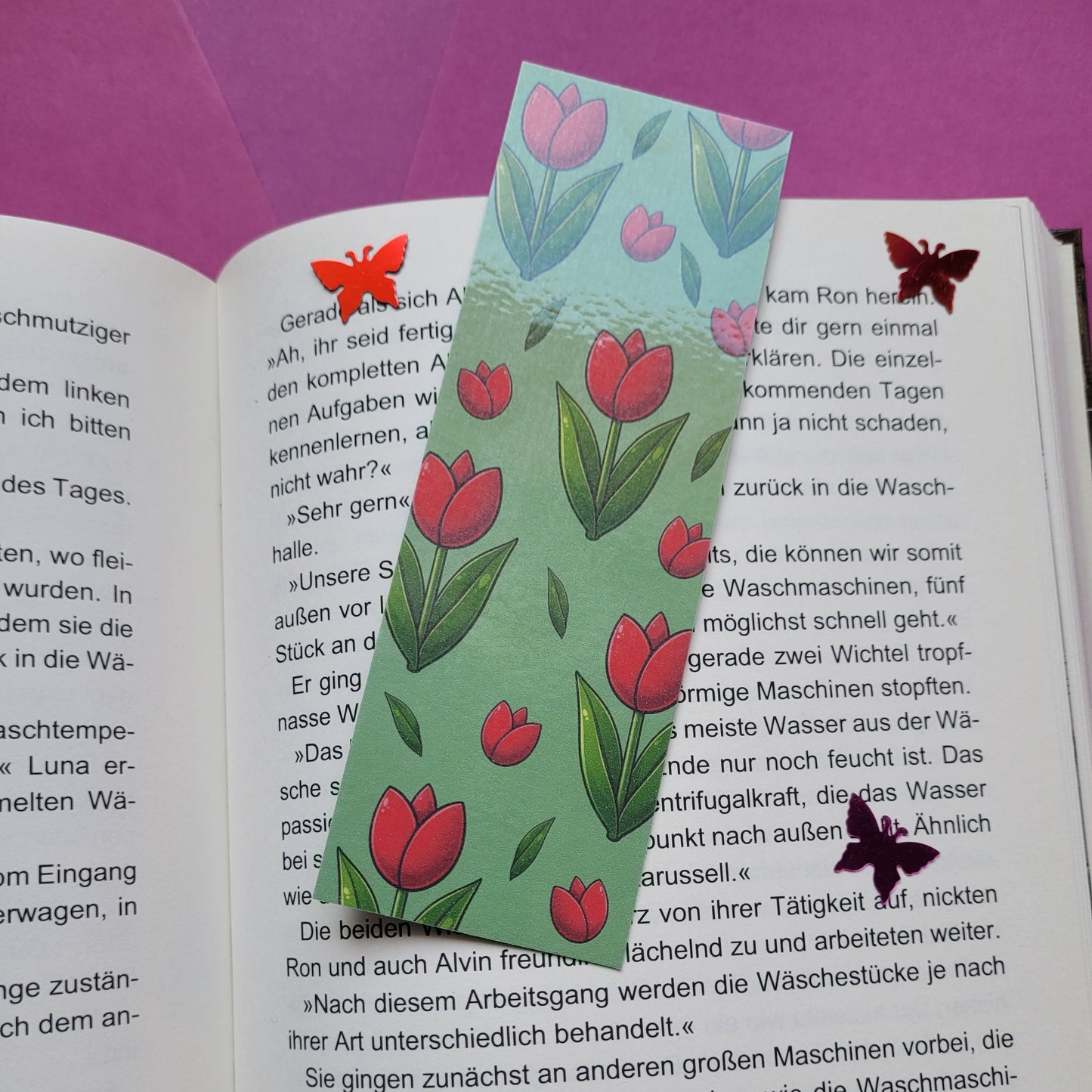 Standard-Lesezeichen „Tulpen“ 🌷📚
