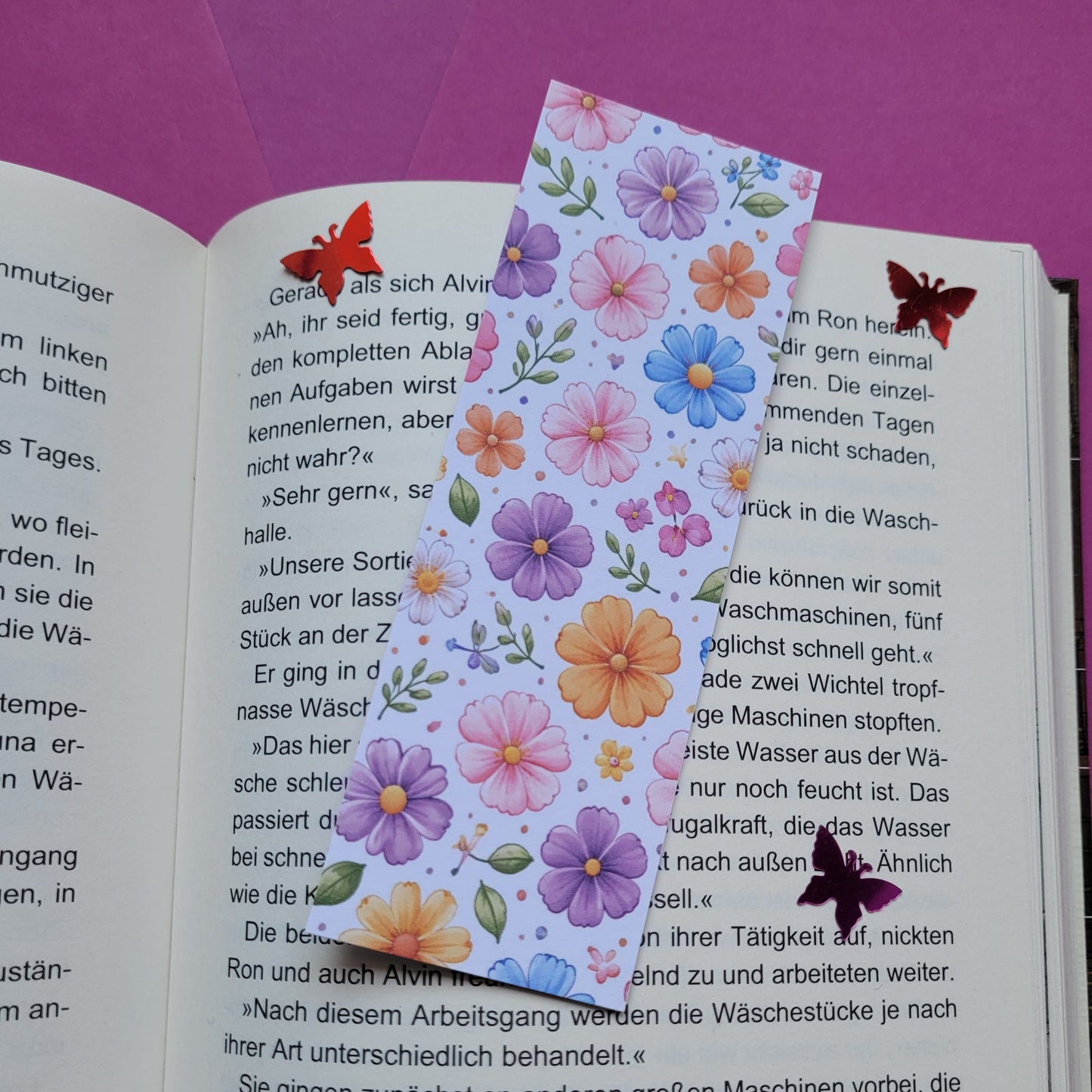 Standard-Lesezeichen „Blütenmeer“ 🌸📚