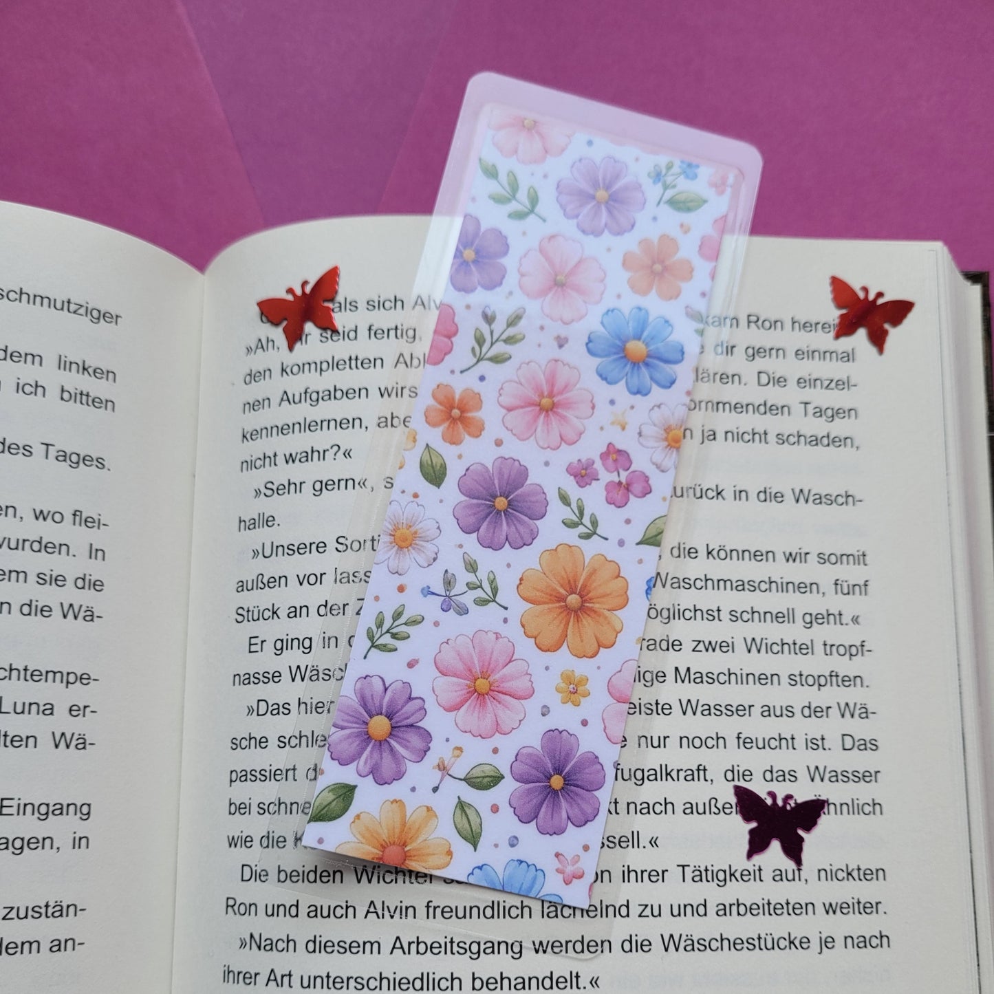 Standard-Lesezeichen „Blütenmeer“ 🌸📚
