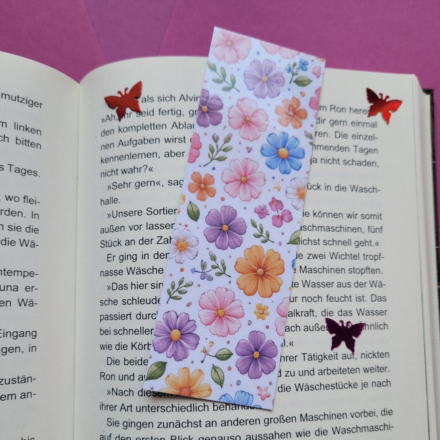 Standard-Lesezeichen „Blütenmeer“ 🌸📚