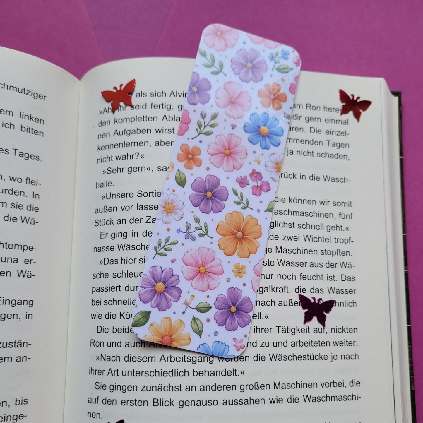 Standard-Lesezeichen „Blütenmeer“ 🌸📚