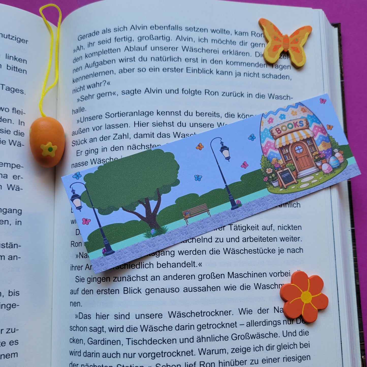 Standard-Lesezeichen „Buchhandlung Osterei“ 🏬🥚📚